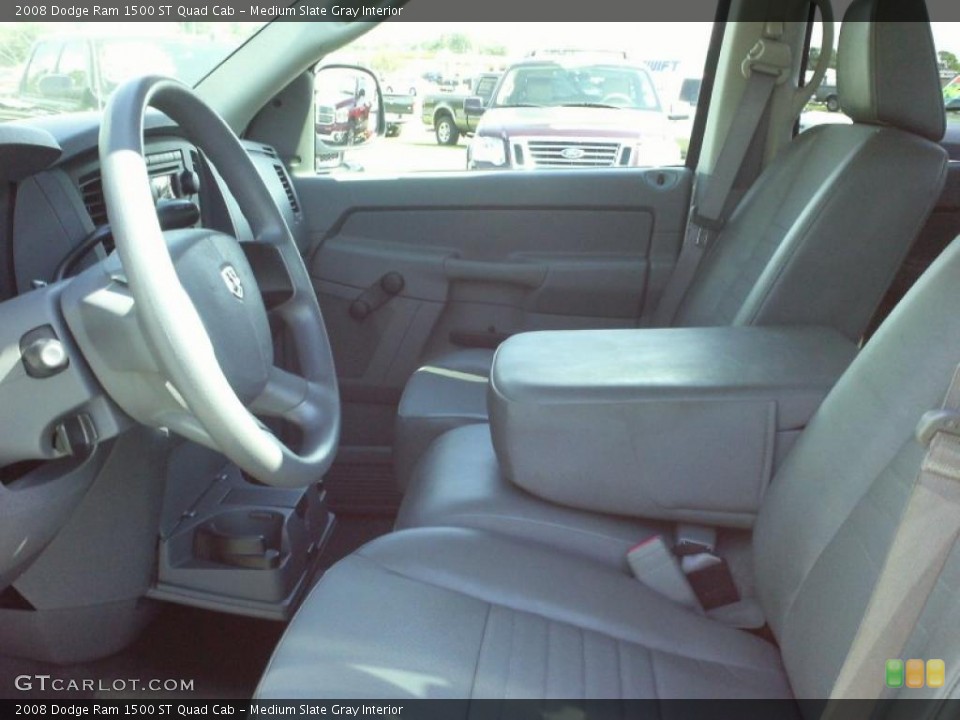 Medium Slate Gray Interior Photo for the 2008 Dodge Ram 1500 ST Quad Cab #38332391