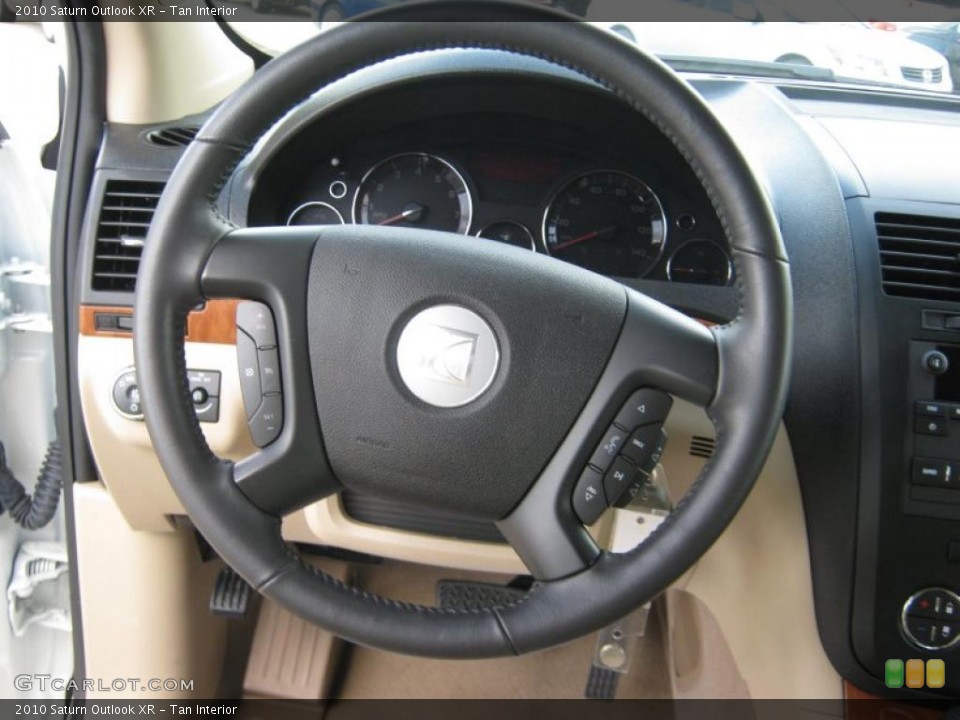 Tan Interior Steering Wheel for the 2010 Saturn Outlook XR #38333643