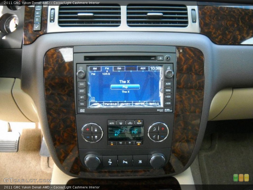 Cocoa/Light Cashmere Interior Navigation for the 2011 GMC Yukon Denali AWD #38335291