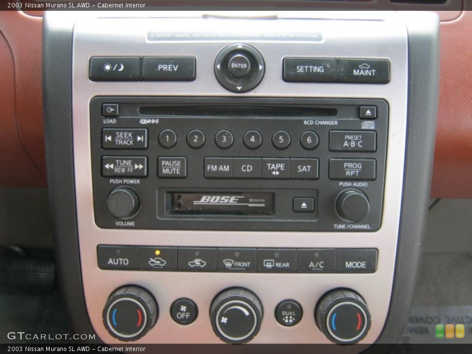 Cabernet Interior Controls for the 2003 Nissan Murano SL AWD #38335355