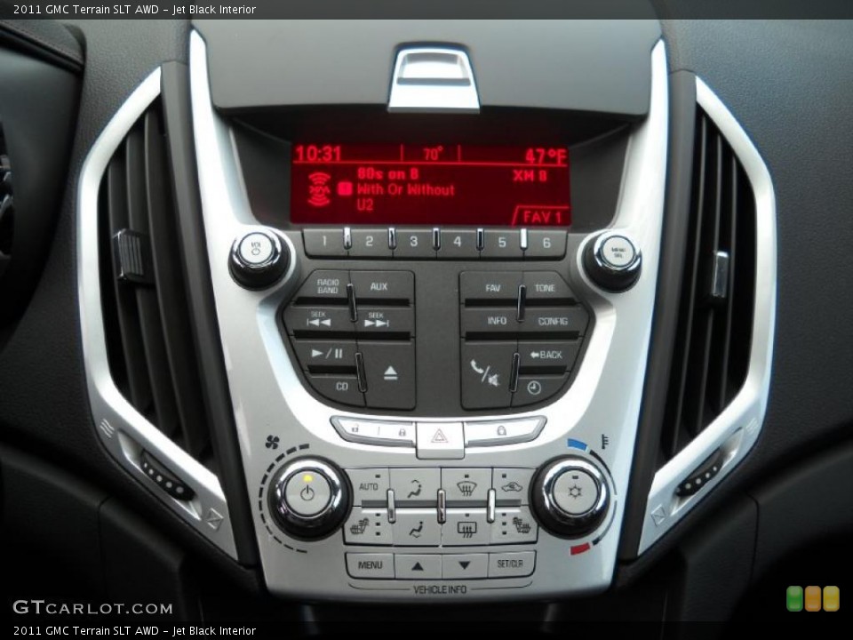 Jet Black Interior Controls for the 2011 GMC Terrain SLT AWD #38335587