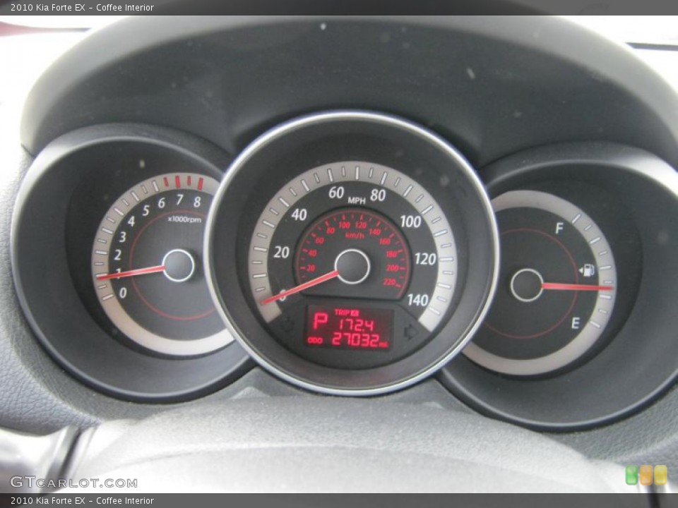 Coffee Interior Gauges for the 2010 Kia Forte EX #38337439