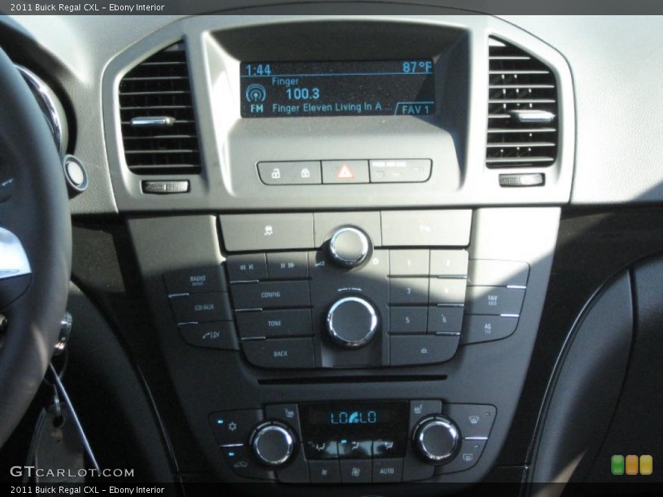 Ebony Interior Controls for the 2011 Buick Regal CXL #38337503
