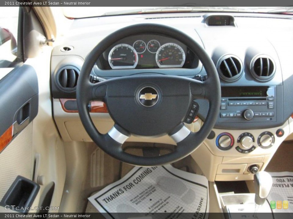 Neutral Interior Steering Wheel for the 2011 Chevrolet Aveo LT Sedan #38337948