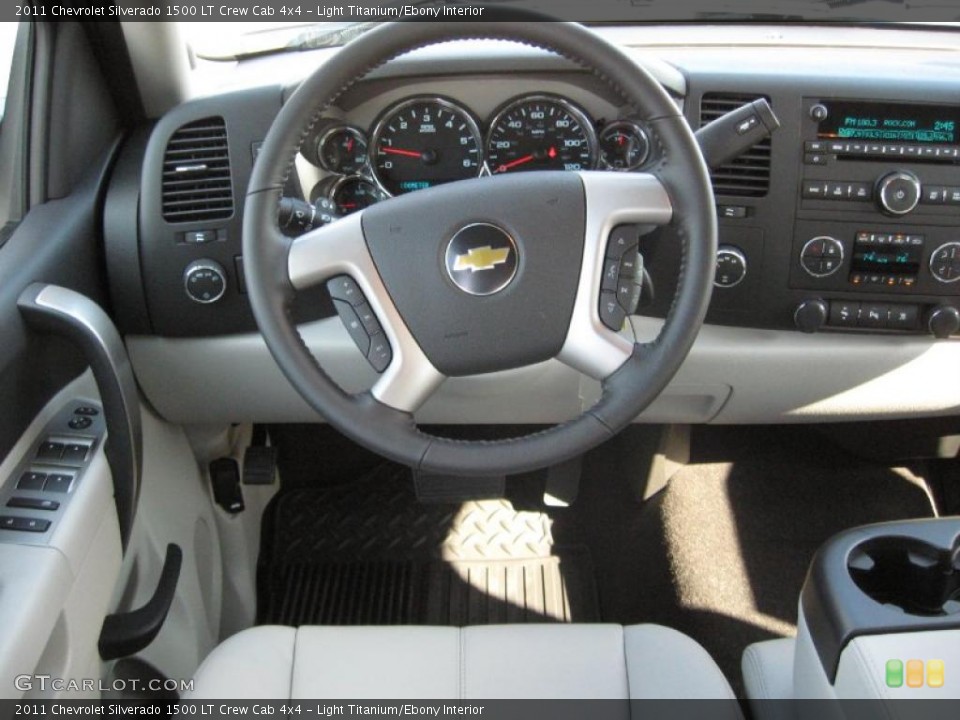 Light Titanium/Ebony Interior Steering Wheel for the 2011 Chevrolet Silverado 1500 LT Crew Cab 4x4 #38338376