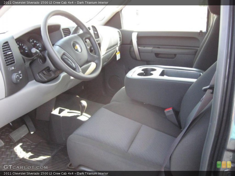 Dark Titanium Interior Dashboard for the 2011 Chevrolet Silverado 1500 LS Crew Cab 4x4 #38338596