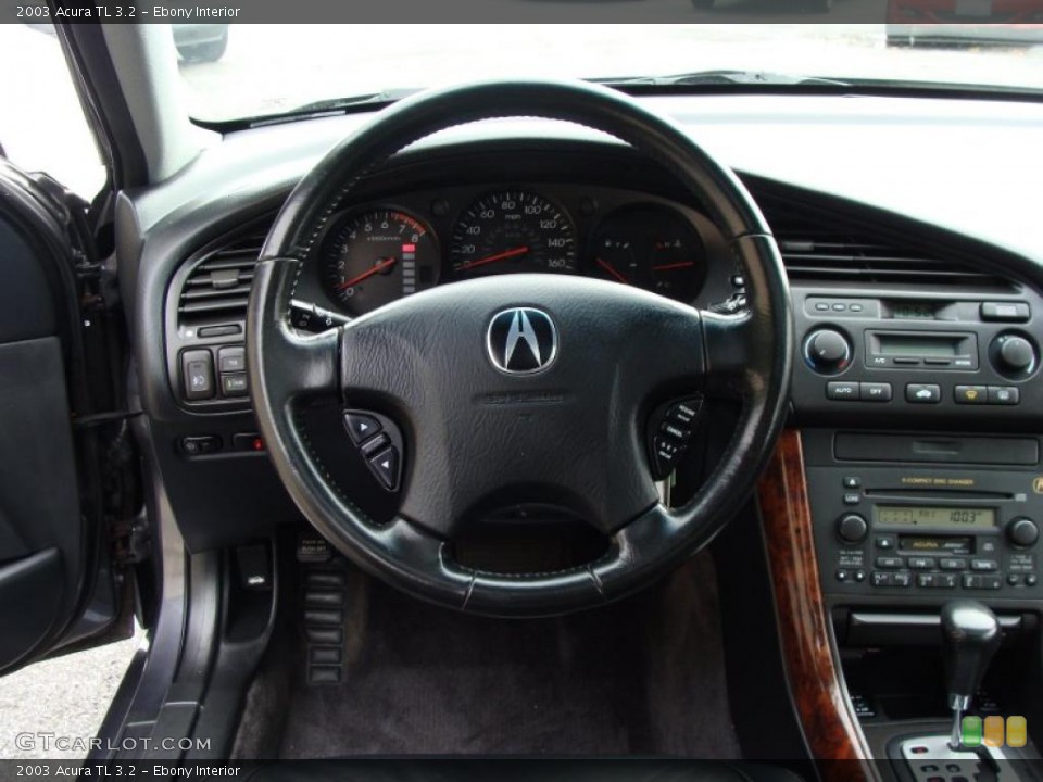 Ebony Interior Steering Wheel for the 2003 Acura TL 3.2 #38338768