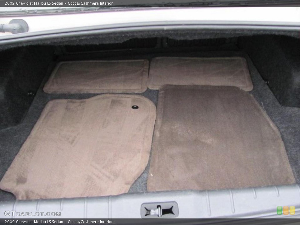 Cocoa/Cashmere Interior Trunk for the 2009 Chevrolet Malibu LS Sedan #38341040