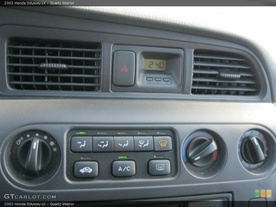 Quartz Interior Controls for the 2003 Honda Odyssey LX #38343289