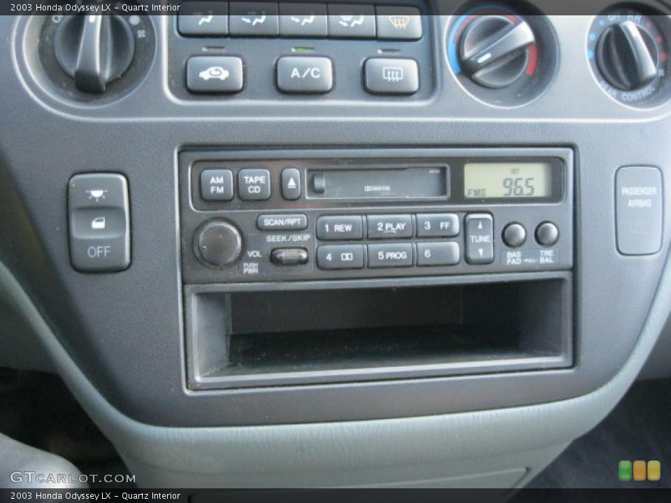 Quartz Interior Controls for the 2003 Honda Odyssey LX #38343305
