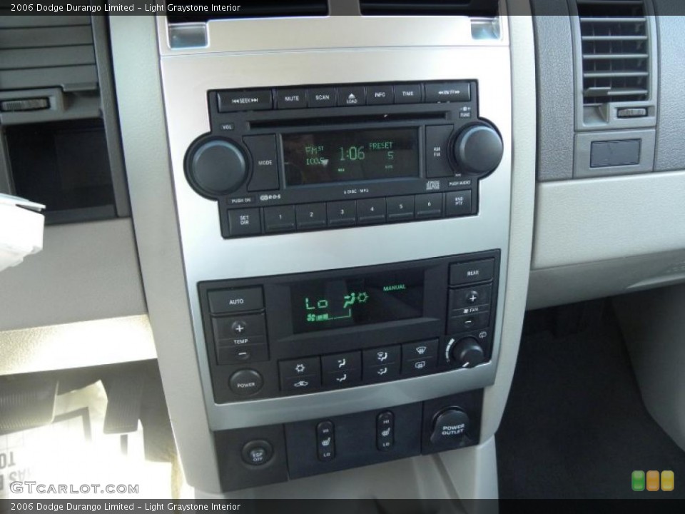 Light Graystone Interior Controls for the 2006 Dodge Durango Limited #38345586