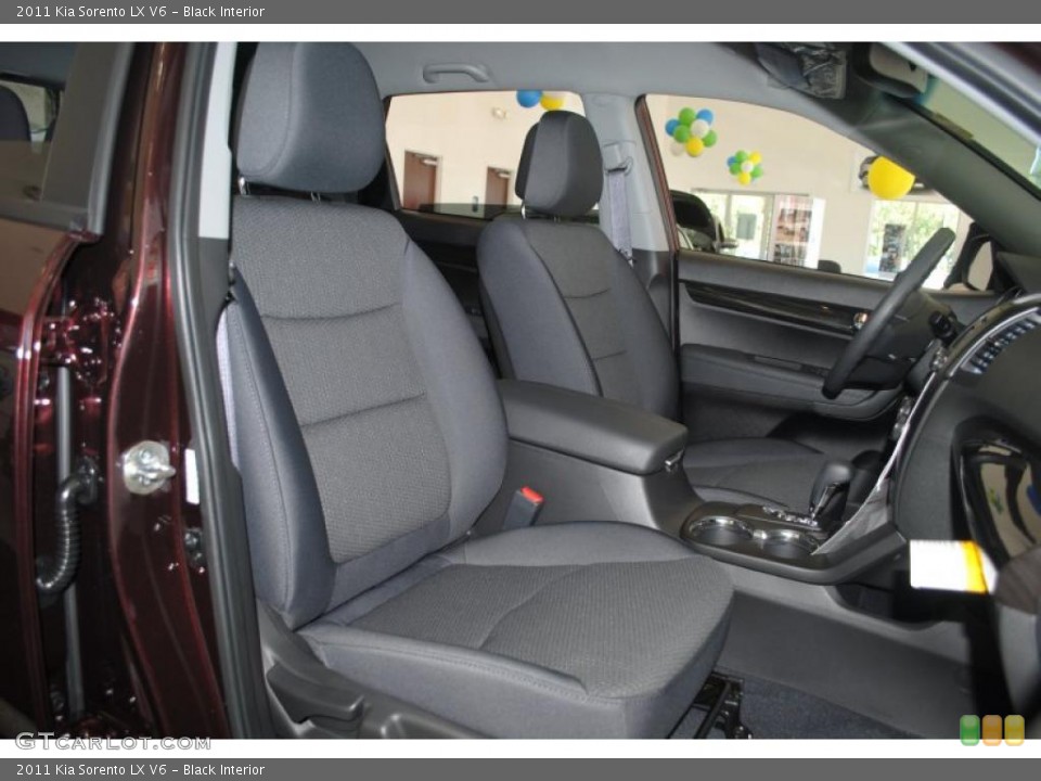 Black Interior Photo for the 2011 Kia Sorento LX V6 #38346878