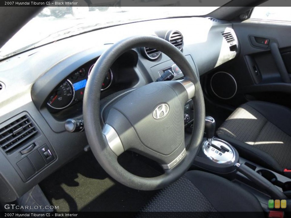Black Interior Photo for the 2007 Hyundai Tiburon GS #38347170