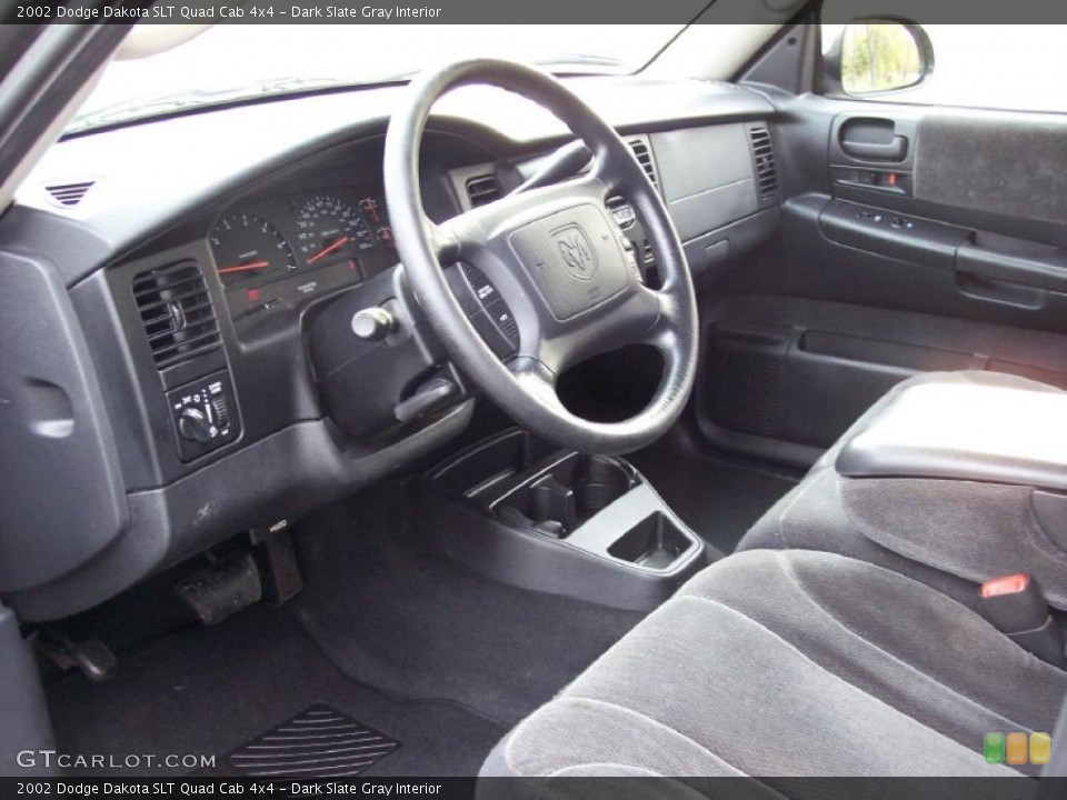 Dark Slate Gray Interior Photo for the 2002 Dodge Dakota SLT Quad Cab 4x4 #38348082