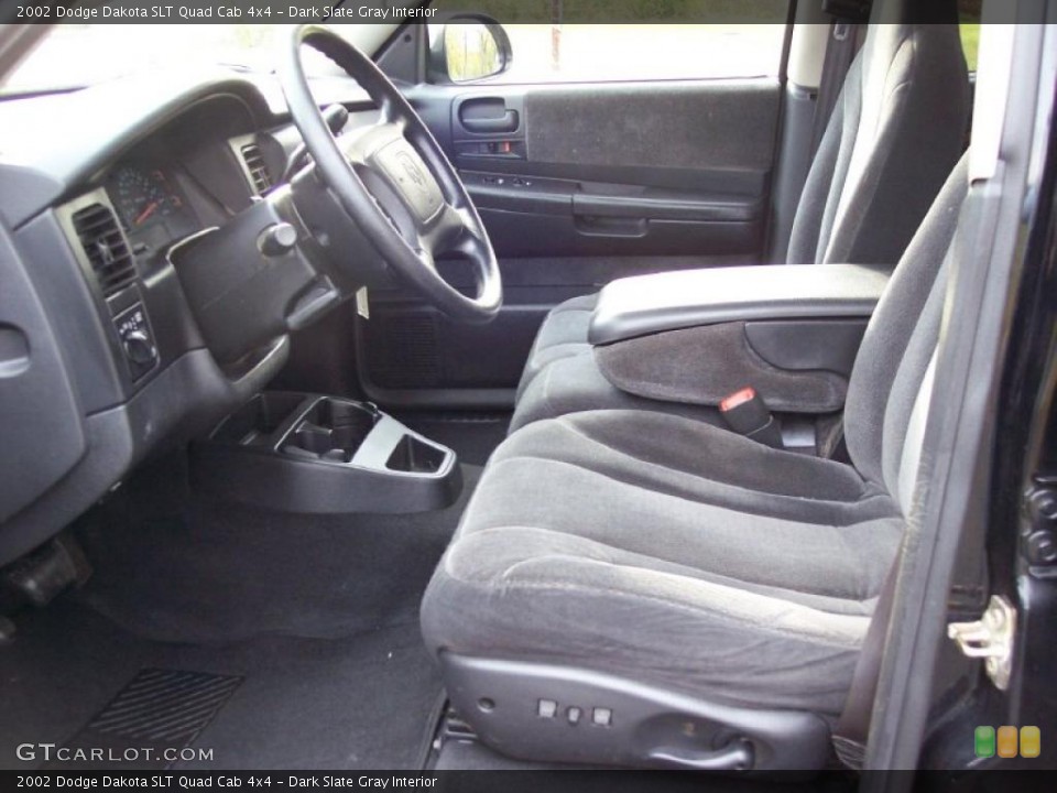 Dark Slate Gray Interior Photo for the 2002 Dodge Dakota SLT Quad Cab 4x4 #38348102