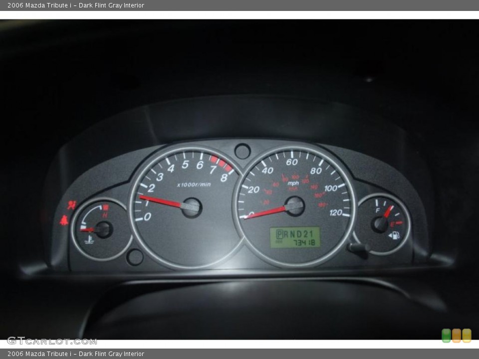 Dark Flint Gray Interior Gauges for the 2006 Mazda Tribute i #38348318