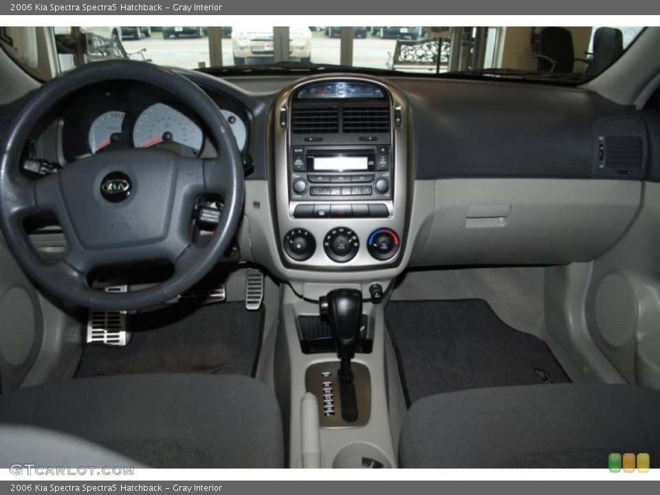 Gray Interior Dashboard for the 2006 Kia Spectra Spectra5 Hatchback #38348754