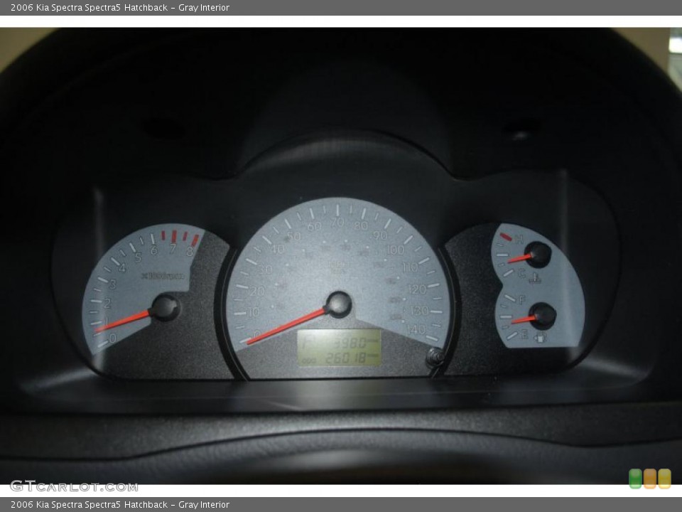Gray Interior Gauges for the 2006 Kia Spectra Spectra5 Hatchback #38348990