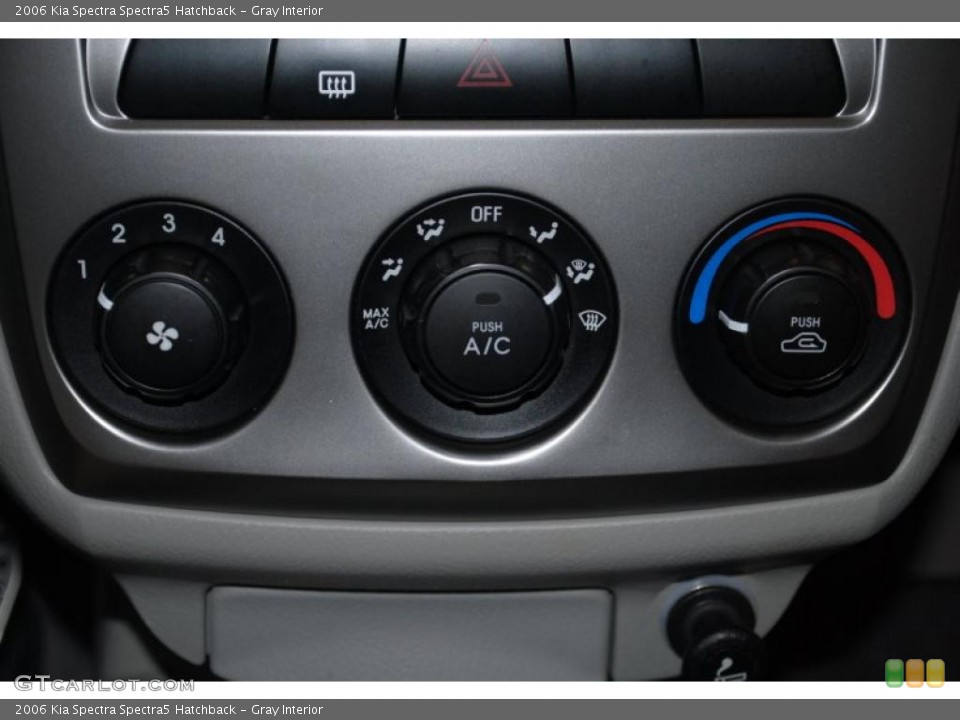 Gray Interior Controls for the 2006 Kia Spectra Spectra5 Hatchback #38349078