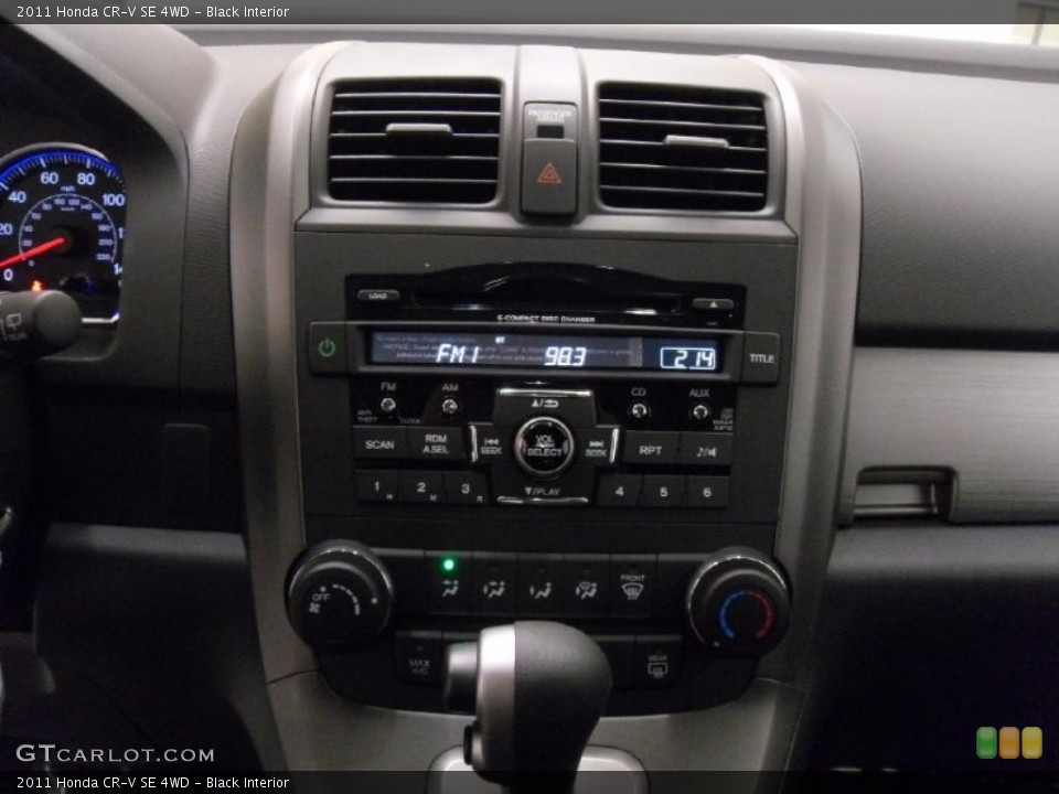 Black Interior Controls for the 2011 Honda CR-V SE 4WD #38349098