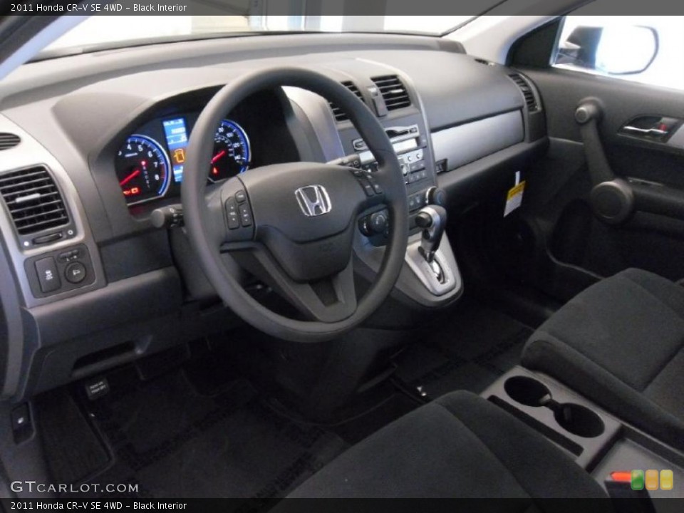 Black Interior Dashboard for the 2011 Honda CR-V SE 4WD #38349334