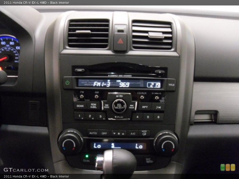 Black Interior Controls for the 2011 Honda CR-V EX-L 4WD #38349586