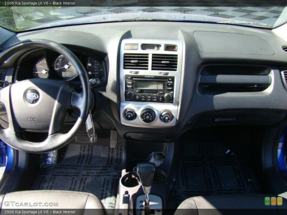 Black Interior Dashboard for the 2006 Kia Sportage LX V6 #38350206