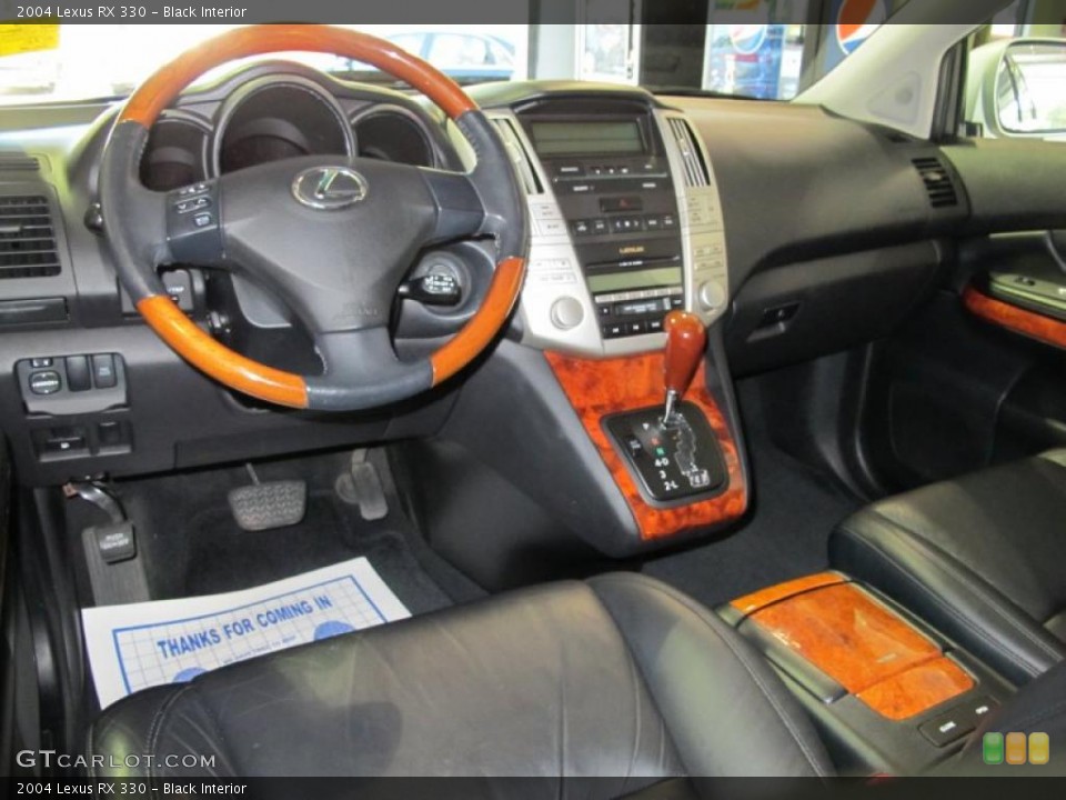 Black Interior Dashboard for the 2004 Lexus RX 330 #38351262
