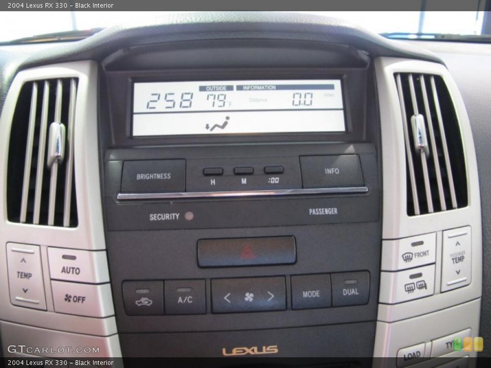 Black Interior Controls for the 2004 Lexus RX 330 #38351342