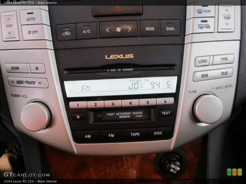 Black Interior Controls for the 2004 Lexus RX 330 #38351358