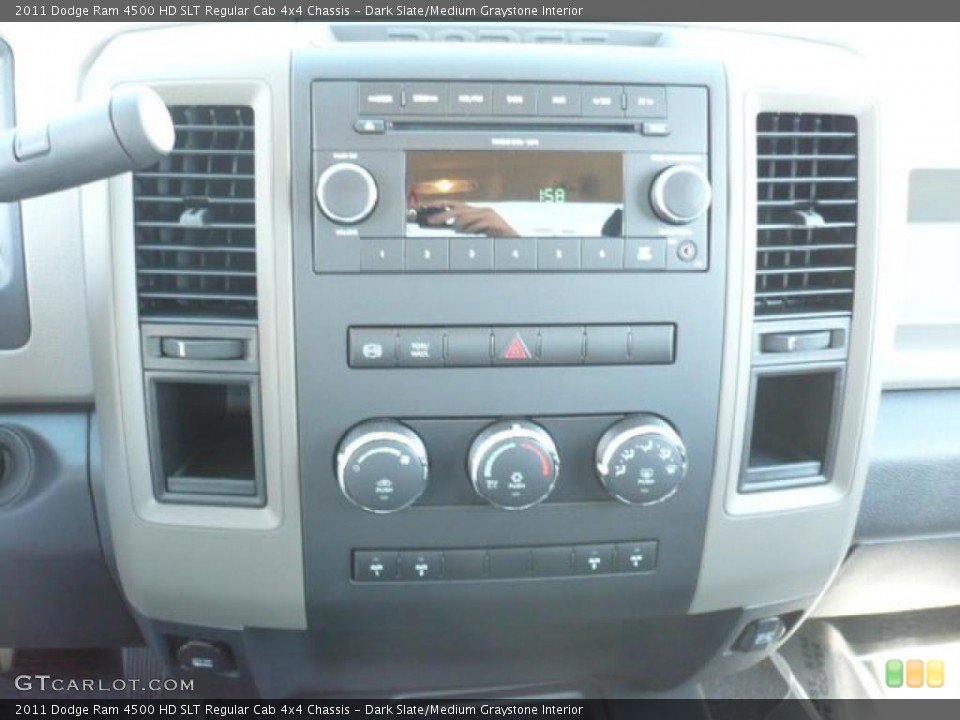 Dark Slate/Medium Graystone Interior Controls for the 2011 Dodge Ram 4500 HD SLT Regular Cab 4x4 Chassis #38352342