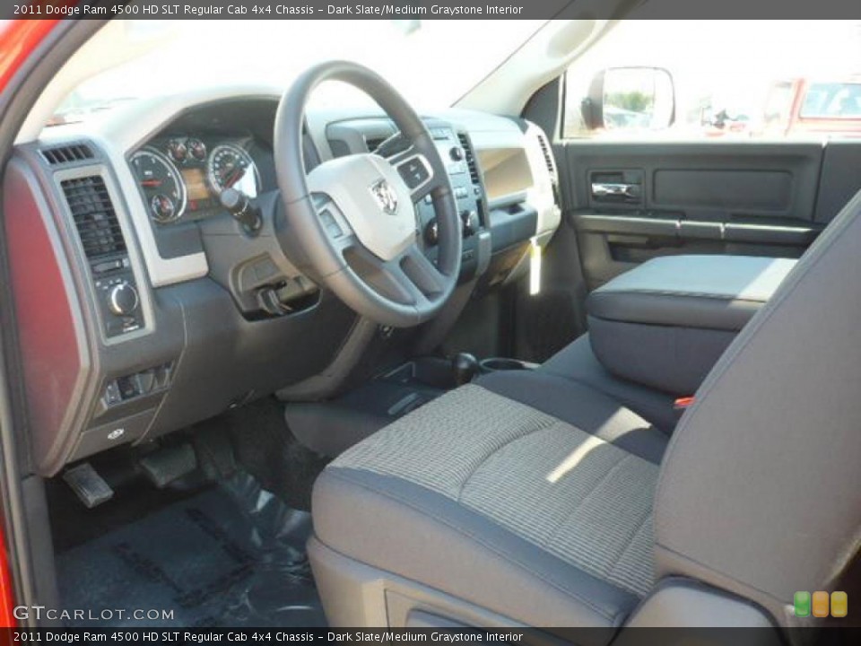 Dark Slate/Medium Graystone Interior Photo for the 2011 Dodge Ram 4500 HD SLT Regular Cab 4x4 Chassis #38352398