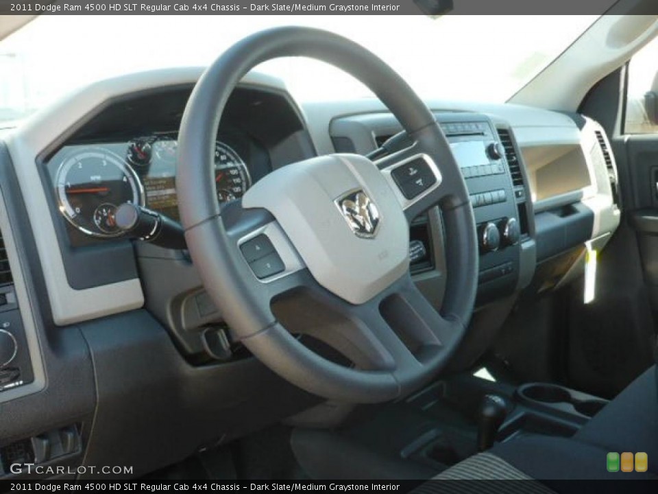 Dark Slate/Medium Graystone Interior Dashboard for the 2011 Dodge Ram 4500 HD SLT Regular Cab 4x4 Chassis #38352414