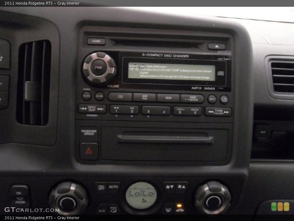 Gray Interior Controls for the 2011 Honda Ridgeline RTS #38352715