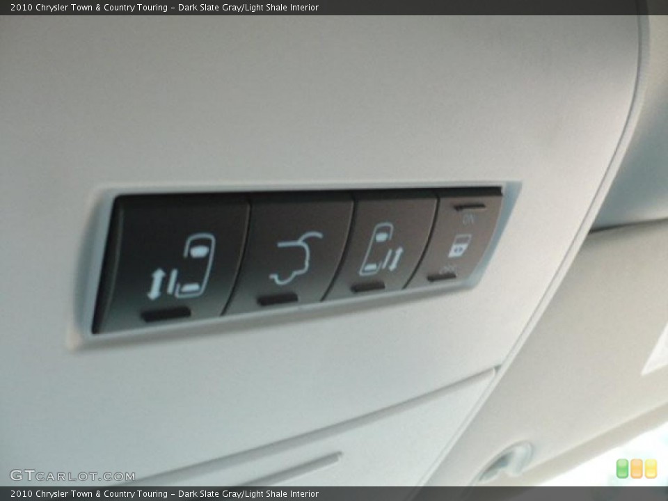 Dark Slate Gray/Light Shale Interior Controls for the 2010 Chrysler Town & Country Touring #38353398