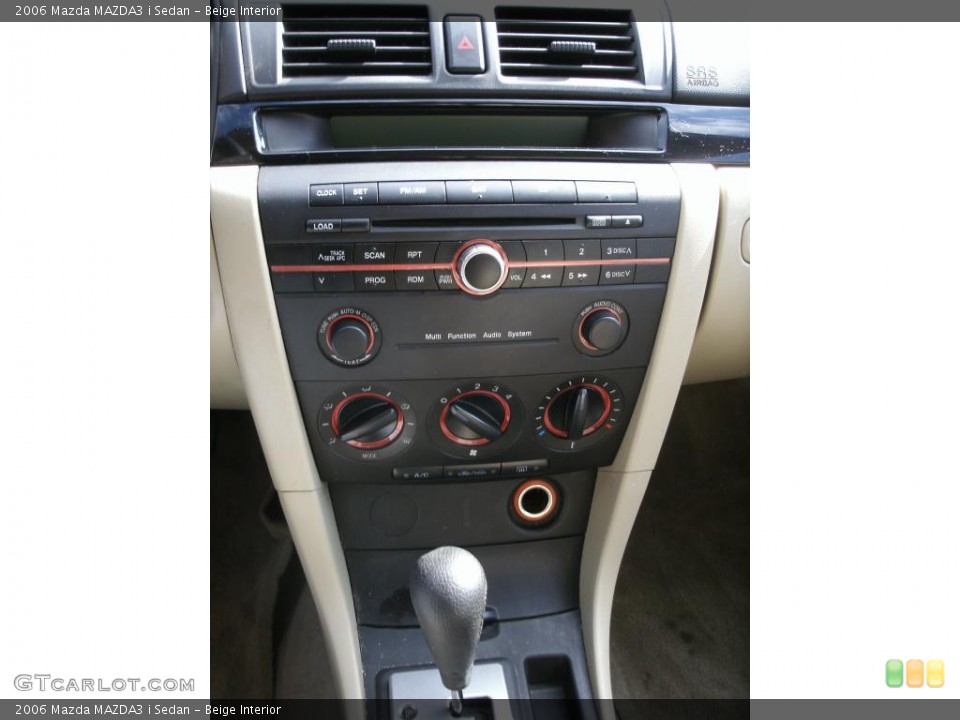 Beige Interior Controls for the 2006 Mazda MAZDA3 i Sedan #38354474