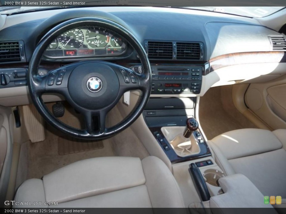 Sand Interior Dashboard for the 2002 BMW 3 Series 325i Sedan #38354922