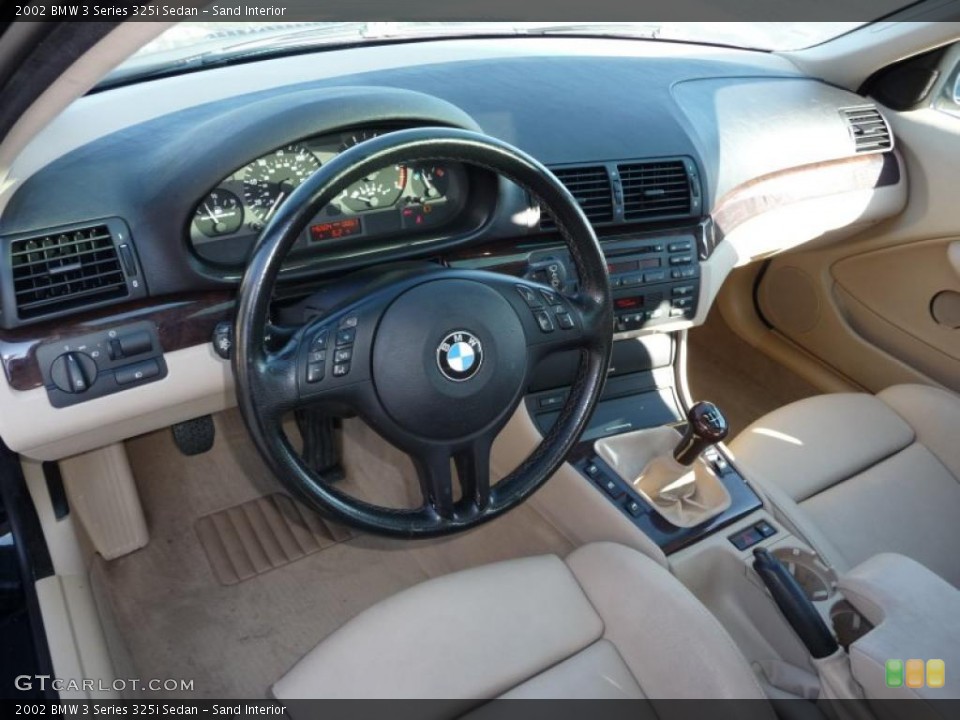 Sand Interior Dashboard for the 2002 BMW 3 Series 325i Sedan #38355122