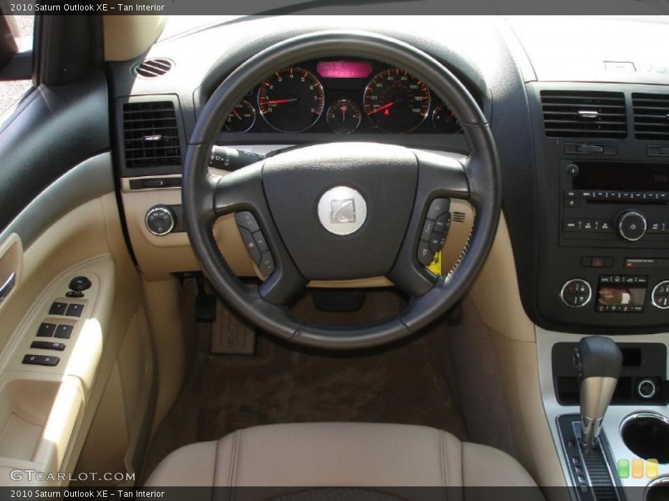 Tan Interior Steering Wheel for the 2010 Saturn Outlook XE #38355314