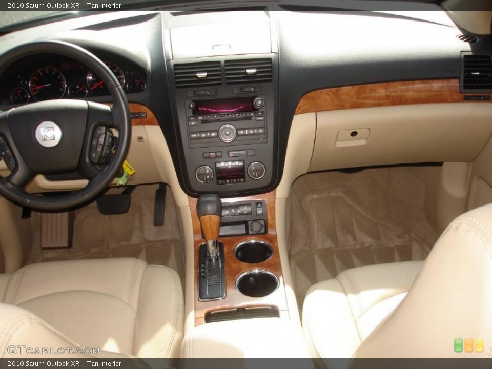 Tan Interior Dashboard for the 2010 Saturn Outlook XR #38355798