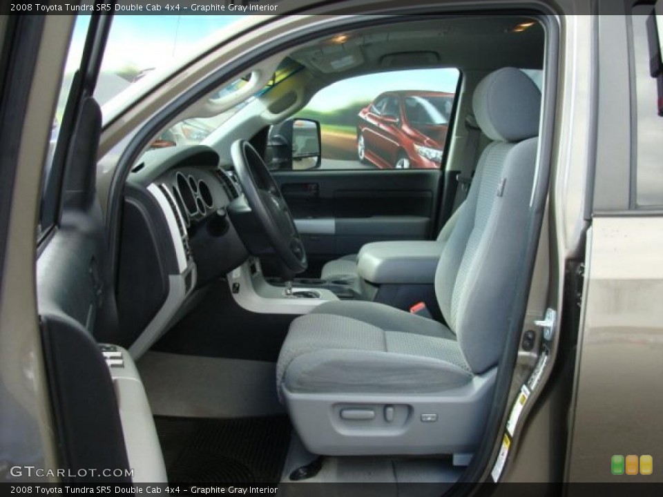 Graphite Gray Interior Prime Interior for the 2008 Toyota Tundra SR5 Double Cab 4x4 #38356574