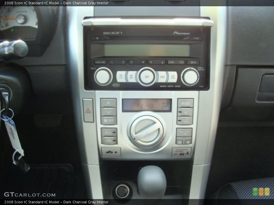 Dark Charcoal Gray Interior Controls for the 2008 Scion tC  #38357530