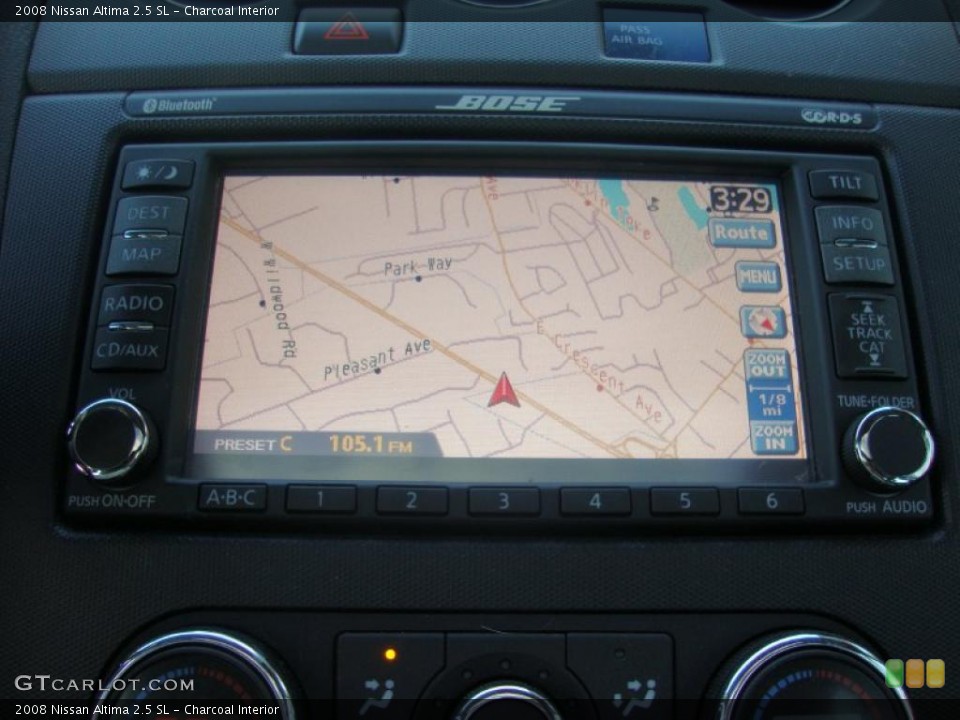 Charcoal Interior Navigation for the 2008 Nissan Altima 2.5 SL #38358674