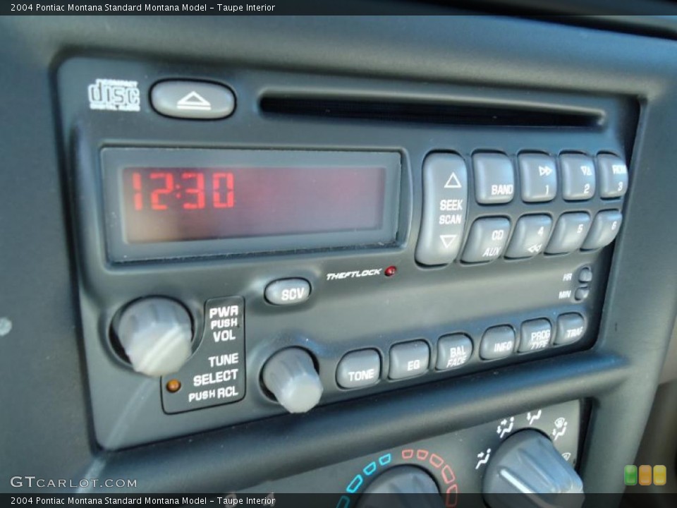 Taupe Interior Controls for the 2004 Pontiac Montana  #38360094