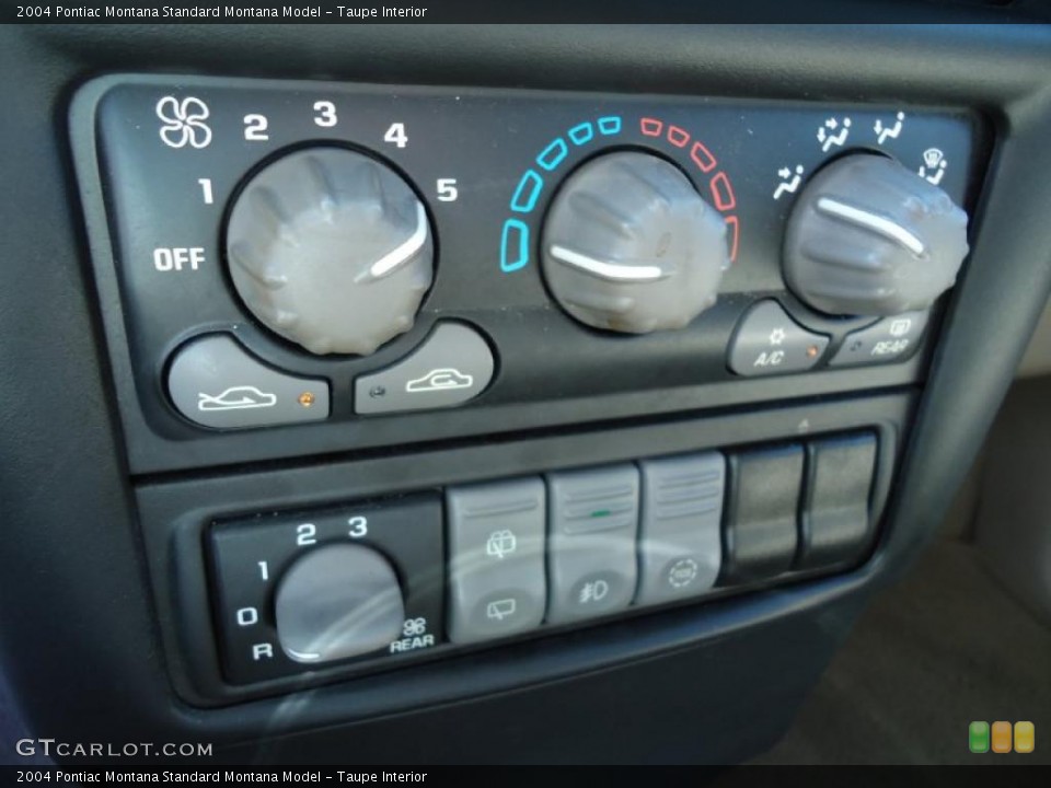 Taupe Interior Controls for the 2004 Pontiac Montana  #38360110