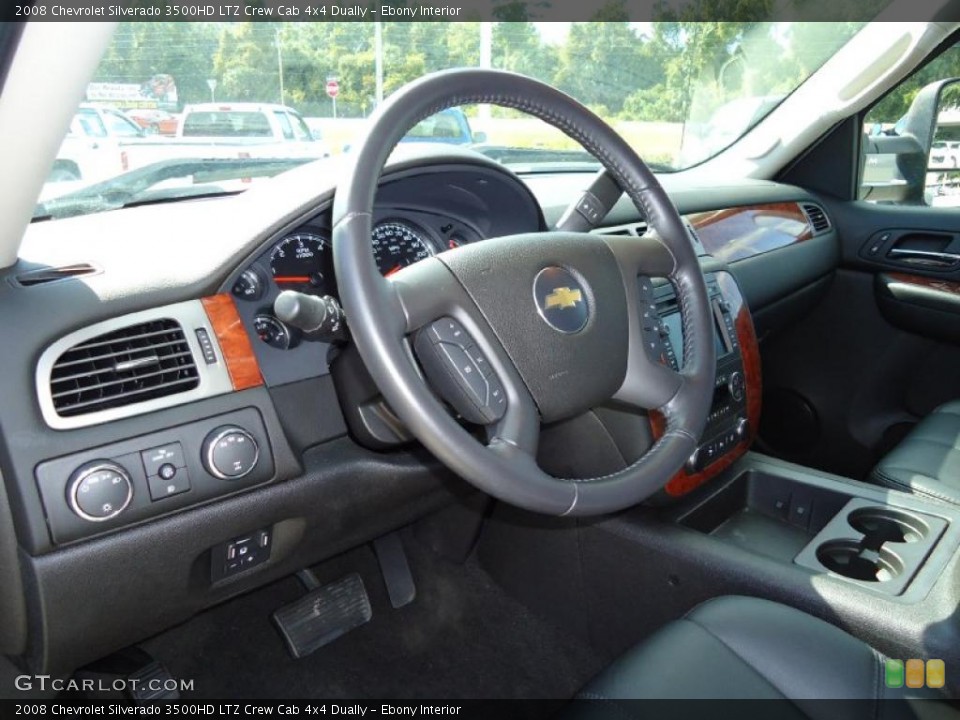 Ebony Interior Photo for the 2008 Chevrolet Silverado 3500HD LTZ Crew Cab 4x4 Dually #38360258