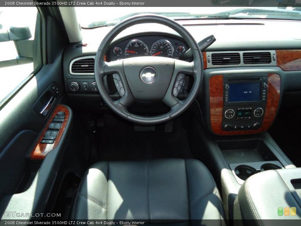 Ebony Interior Dashboard for the 2008 Chevrolet Silverado 3500HD LTZ Crew Cab 4x4 Dually #38360302