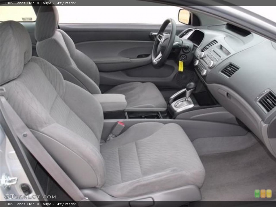 Gray Interior Photo for the 2009 Honda Civic LX Coupe #38360334