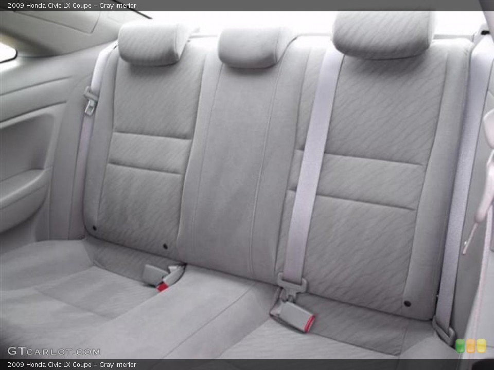 Gray Interior Photo for the 2009 Honda Civic LX Coupe #38360378