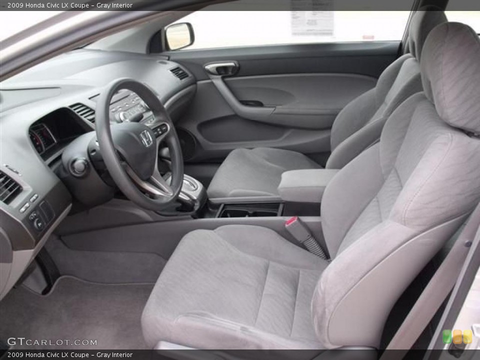 Gray Interior Photo for the 2009 Honda Civic LX Coupe #38360398